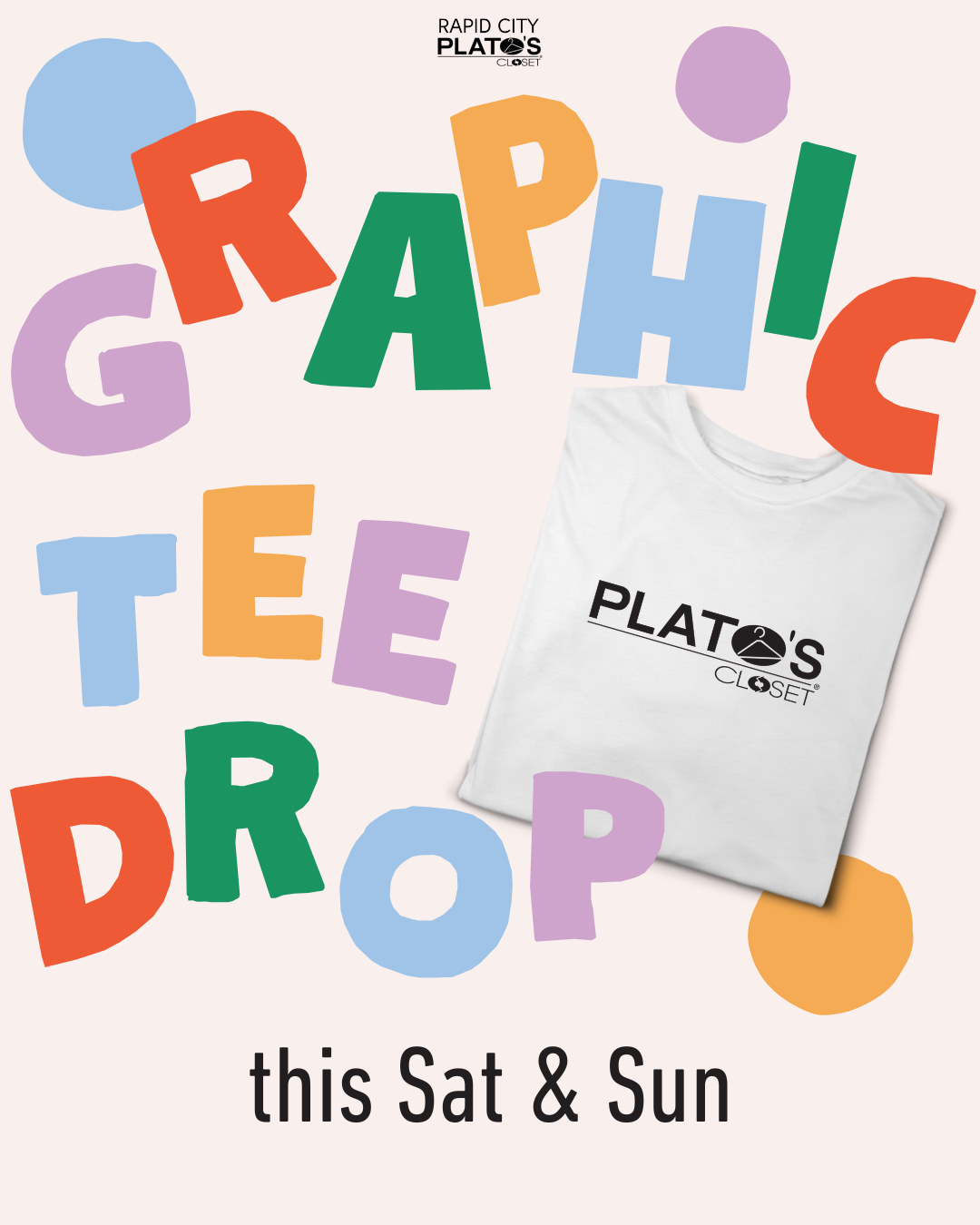 Graphic Tee Drop this Sat & Sun